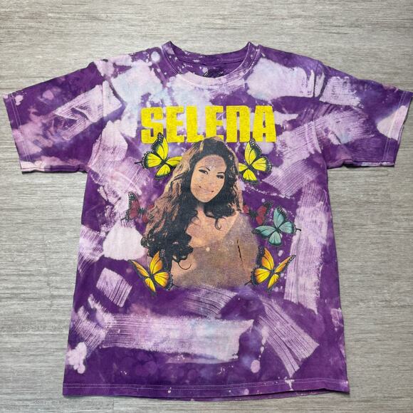 Selena Quintanilla Amor Prohibido Tie Dye Shirt Band Tee Official Merch Purple M - Picture 1 of 8